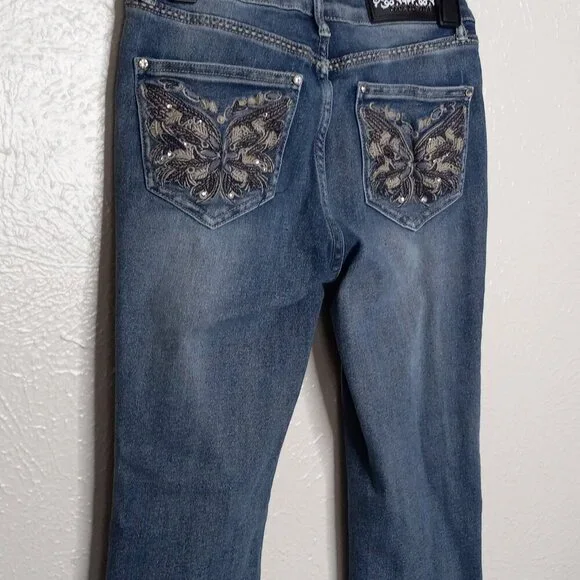 J for Justify/ Juniors/ Blue wash denim jeans/ size 3 - Picture 11 of 14